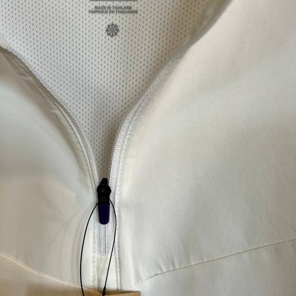 Nike, men's size L men’s 1/4 zip jacket, off white / white and purple - Picture 10 of 12